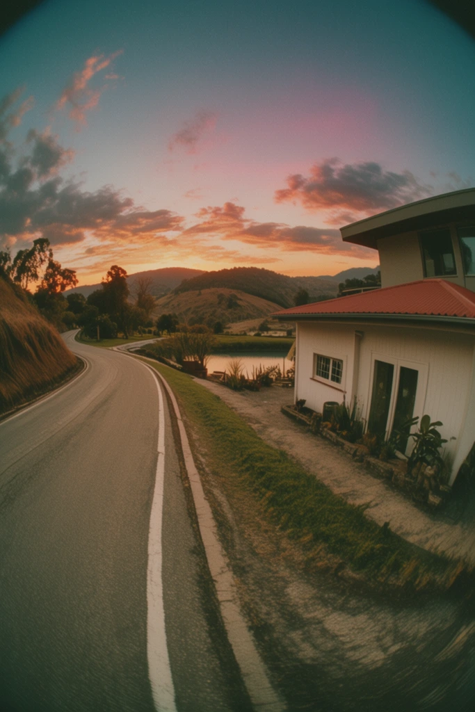 Nostalgic Wide-Angle Azure style AI image example 2