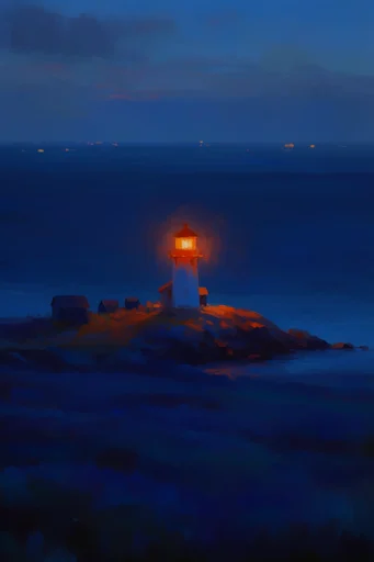 Luminous Nocturnal Chiaroscuro style reference image — ethereal glowing light