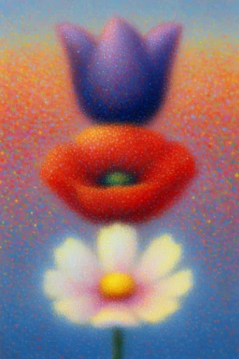 Ethereal Grain Dreamscapes style reference image — nostalgic analog noise