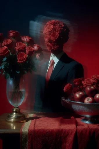 Crimson Gothic Opulence style reference image — gothic surrealism