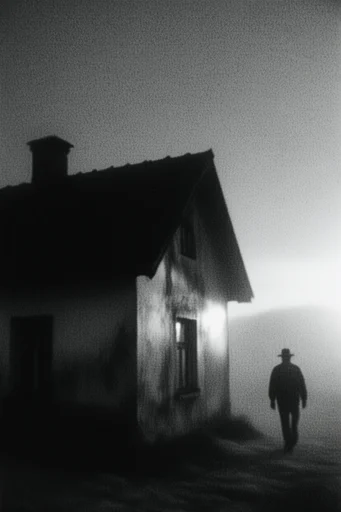 Nocturnal Monochrome Minimalist style AI image example 4