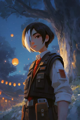 Luminous Twilight Fantasy style reference image — starlit night sky