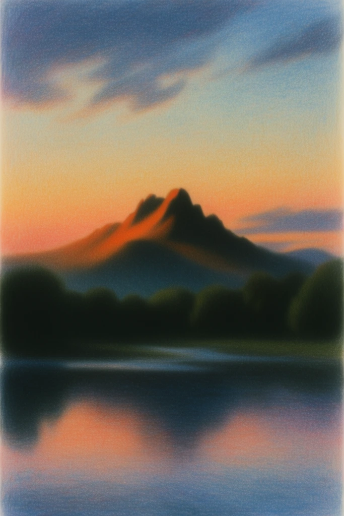 Retro Surrealist Twilight style AI image example 2
