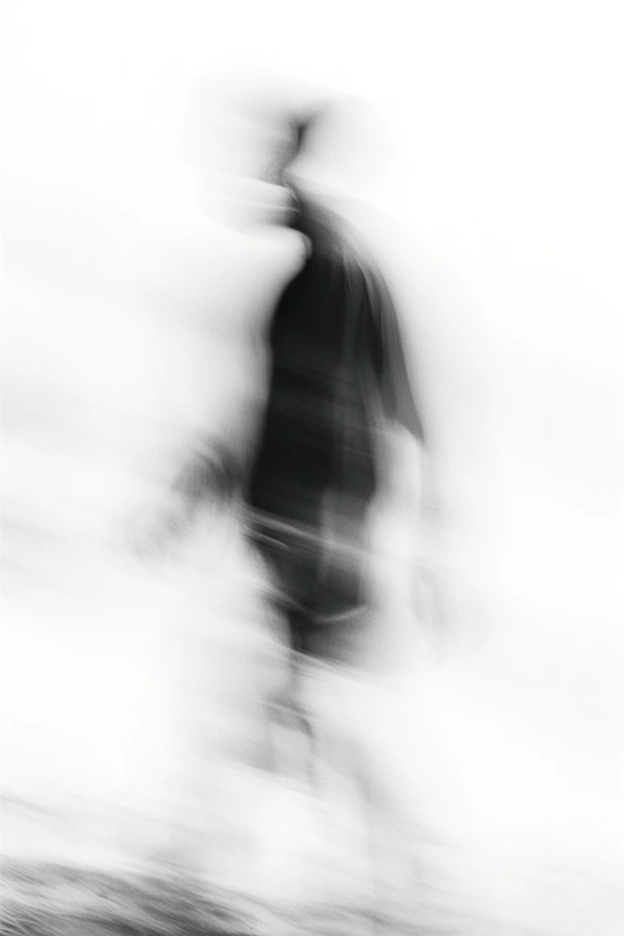 Kinetic Monochrome Minimalism style AI image example 1