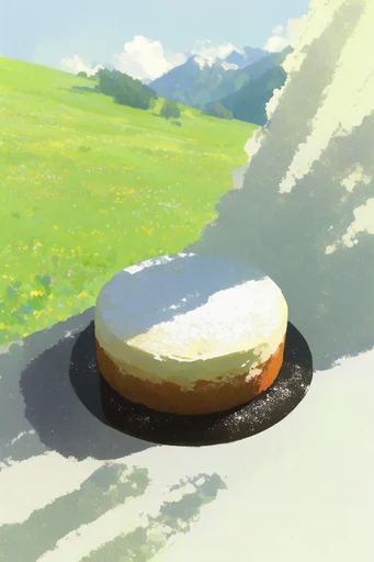 Luminous Pastoral Nostalgia style reference image — lush rolling hills