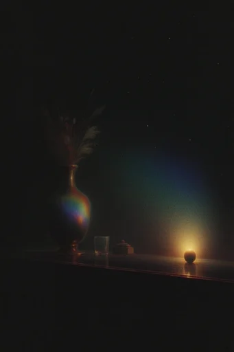 Prismatic Cosmic Surrealism style reference image — chromatic aberration