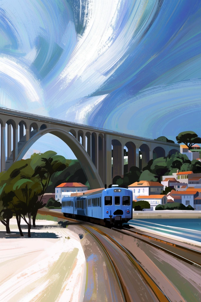 Dynamic Neon Urbanism style AI image example 2