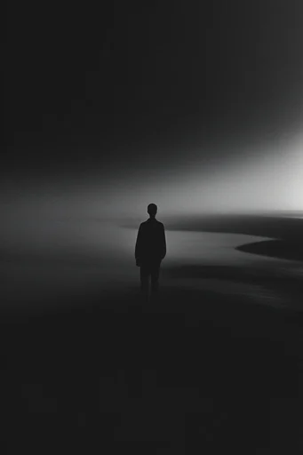 Stark Monochromatic Surrealism moodboard — generate AI images in this style