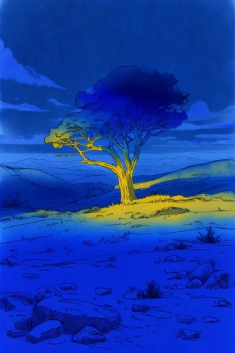 Nocturnal Graphic Surrealism style reference image — high-contrast ink illustration