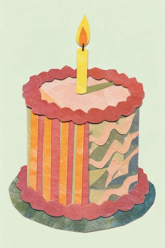 Graphic Surrealist Collage style reference image — absurdist composition