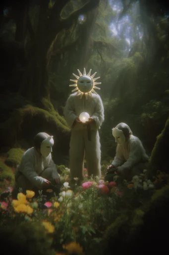 Oneiric Bio-Digital Surrealism style reference image — soft-focus bokeh