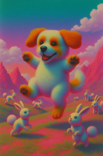 Surreal Neo-Pop Pastoral style reference image — dreamscape