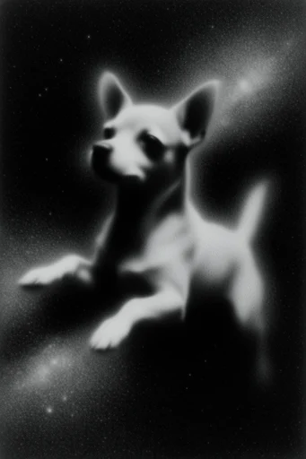 Spectral Monochrome Noir style reference image — long exposure noir