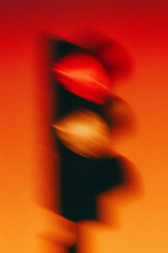 Spectral Amber Motion style reference image — painterly light streaks