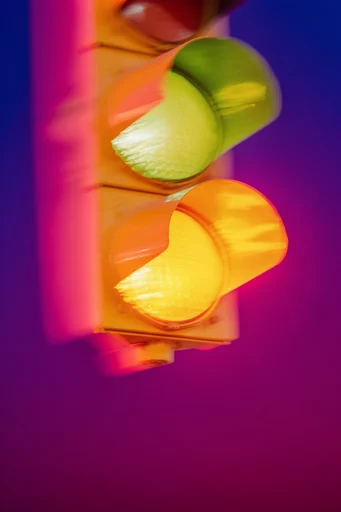 Kinetic Neon Distortion style reference image — high-contrast studio lighting
