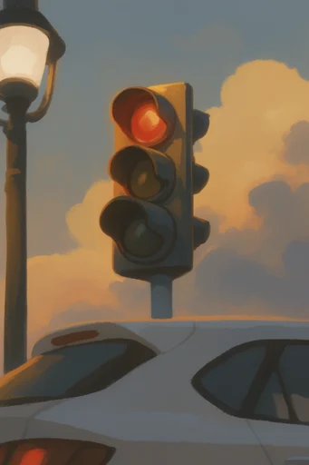 Nostalgic Cozy Illustration style reference image — warm golden hour lighting