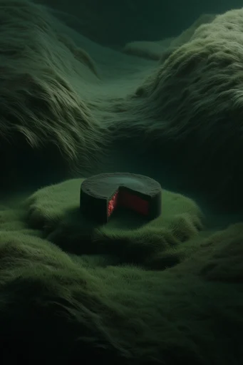 Velvet Verdant Surrealism style reference image — dreamlike liminal atmosphere