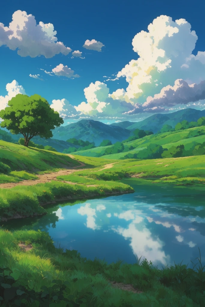 Luminous Anime Horizon style AI image example 2