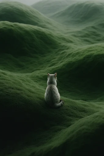 Surreal Verdant Minimalism style reference image — surreal organic textures