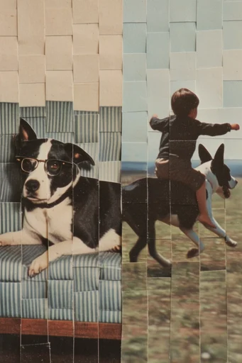 Tactile Deconstructed Collage style reference image — deconstructed imagery