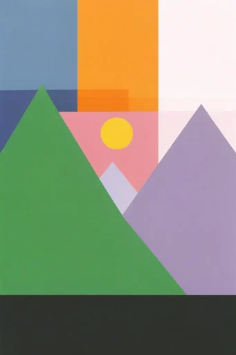 Structured Geometric Minimalism style reference image — geometric abstraction
