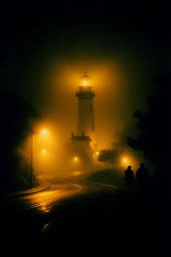 Cinematic Amber Nocturne style reference image — lo-fi film grain