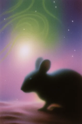 Nostalgic Liminal Glitch style AI image example 3
