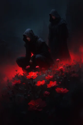 Infernal Gothic Impasto style reference image — dynamic painterly brushstrokes