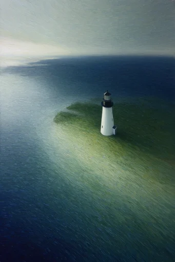 Melancholic Verdant Surrealism style reference image — atmospheric gradient