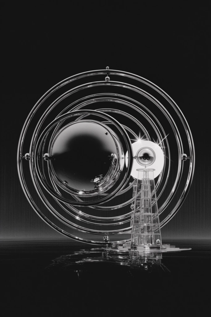Monochrome Spectral Science style AI image example 2