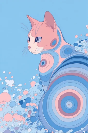 Graphic Surrealist Anime style reference image — melancholic serene atmosphere