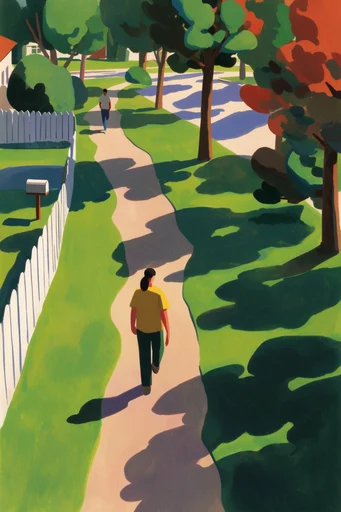 Sun-Drenched Gouache Vignettes moodboard — generate AI images in this style