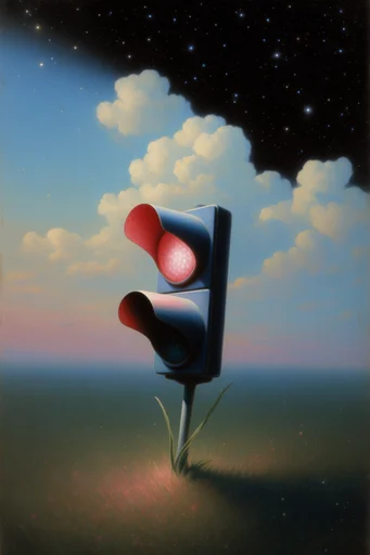 Celestial Surrealist Vision style reference image — classical oil painting texture