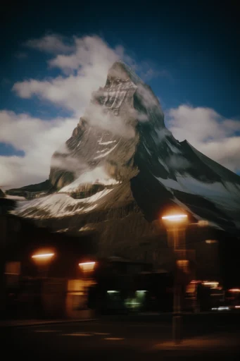 Cinematic Amber Nocturne style reference image — urban solitude
