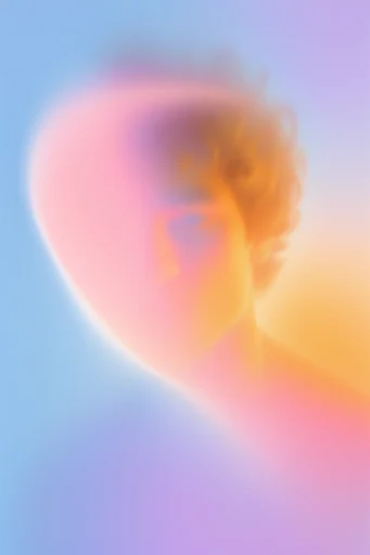 Luminous Fluid Gradient style reference image — soft focus