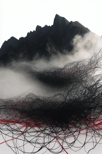 Crimson Surrealist Editorial style reference image — high-contrast editorial