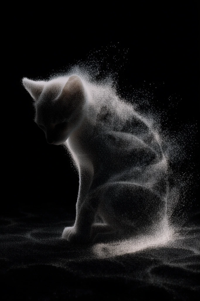 Ethereal Noir Stipple style AI image example 3