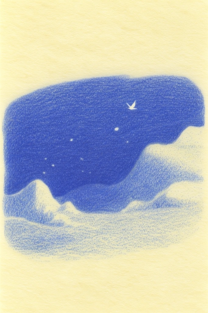 Monochromatic Negative Space style AI image example 2