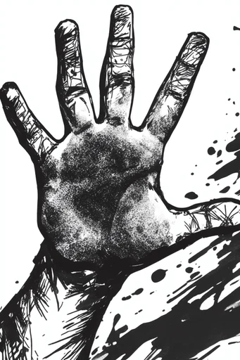 Gritty Xerox Punk style reference image — punk zine aesthetic