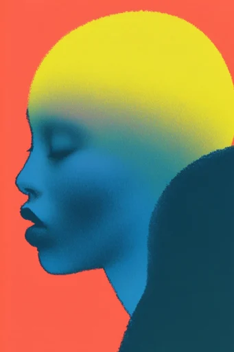 Chromatic Grain Minimalism moodboard — generate AI images in this style