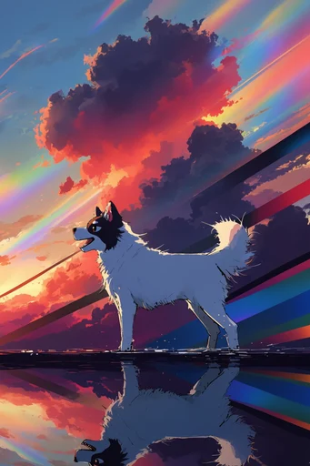 Prismatic Anime Apocalypse style reference image — dynamic digital illustration