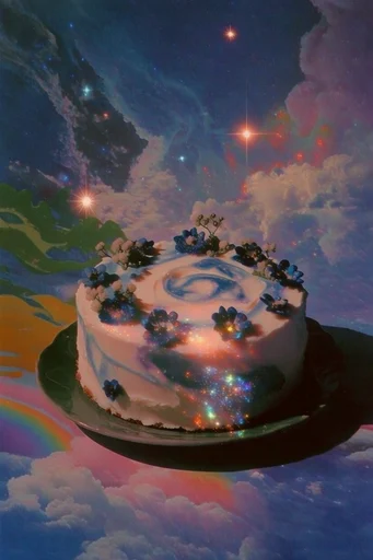 Luminous Cosmic Dreamscapes style reference image — ethereal aura