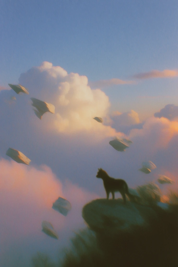 Nostalgic Surreal Solitude style AI image example 3
