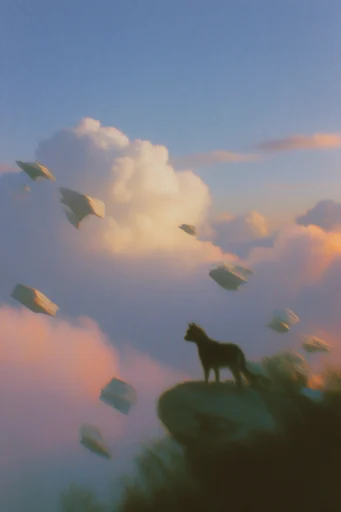 Nostalgic Surreal Solitude style AI image example 3