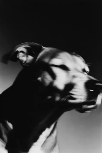 Kinetic Spectral Noir style reference image — ghostly double exposure