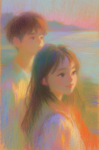 Textured Fauvist Impressionism style reference image — tactile paper grain