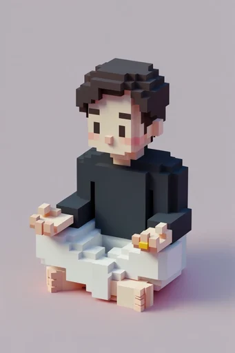 Cozy Isometric Voxel moodboard — generate AI images in this style