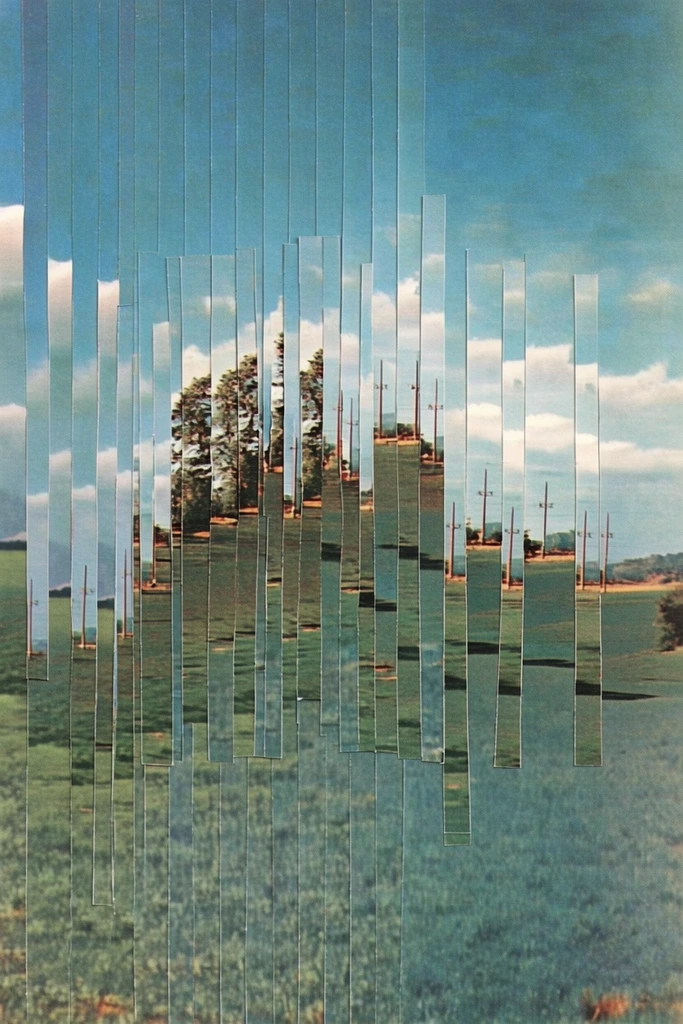 Fragmented Analog Surrealism style AI image example 2