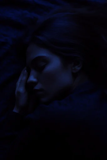 Nocturnal Bioluminescent Noir style reference image — low-key chiaroscuro lighting