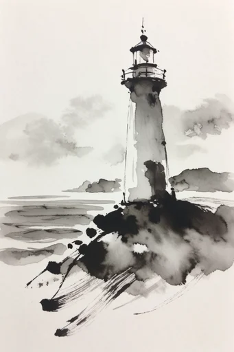 Expressive Ink Minimalism style reference image — minimalist composition